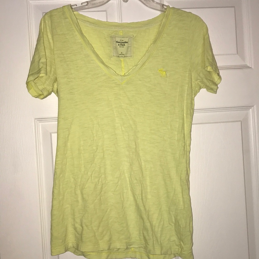 A&F neon yellow tee